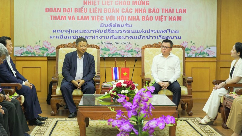 Tăng cường thúc đẩy mối quan hệ hữu nghị giữa Hội Nhà báo Việt Nam và Liên đoàn các nhà báo Thái Lan