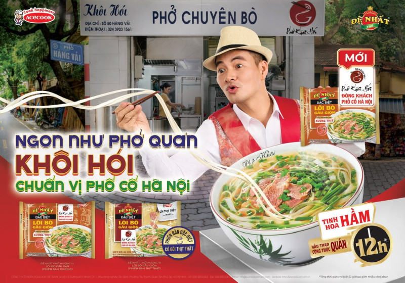 Acecook Việt Nam mang phở Đệ nhất hương vị mới đến với mọi nhà