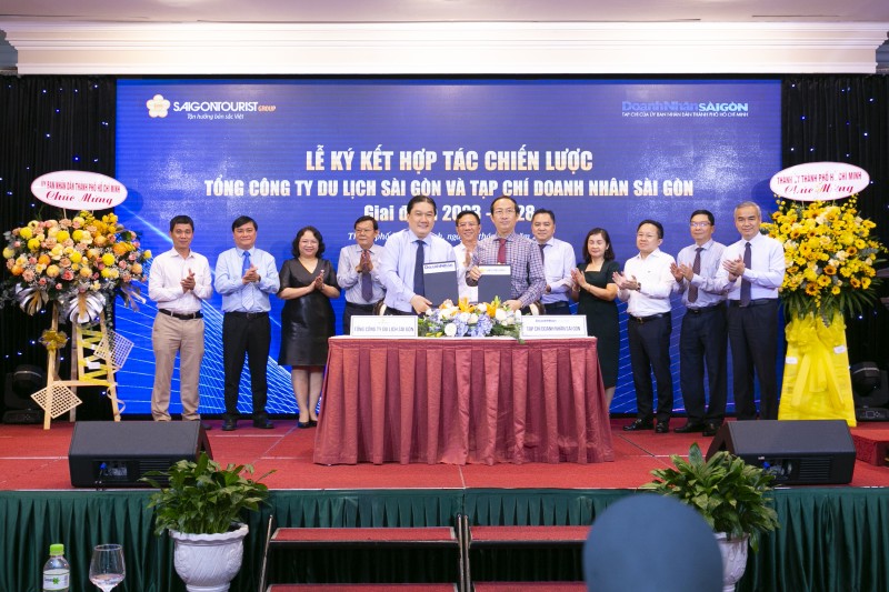 Tổng Công ty Du lịch Sài Gòn (Saigontourist Group) và Tạp chí Doanh nhân Sài Gòn ký kết hợp tác chiến lược.