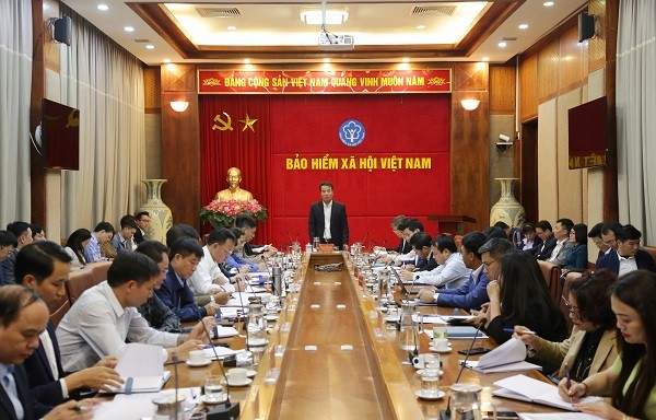 Tổng Giám đốc Nguyễn Thế Mạnh làm việc với BHXH 12 tỉnh, thành phố khu vực phía Bắc