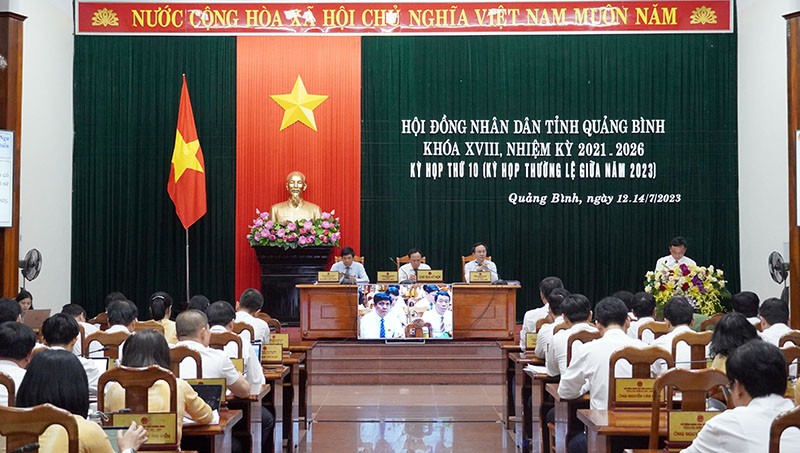 Quảng Bình: Khai mạc kỳ họp thứ 10 HĐND tỉnh khóa XVIII