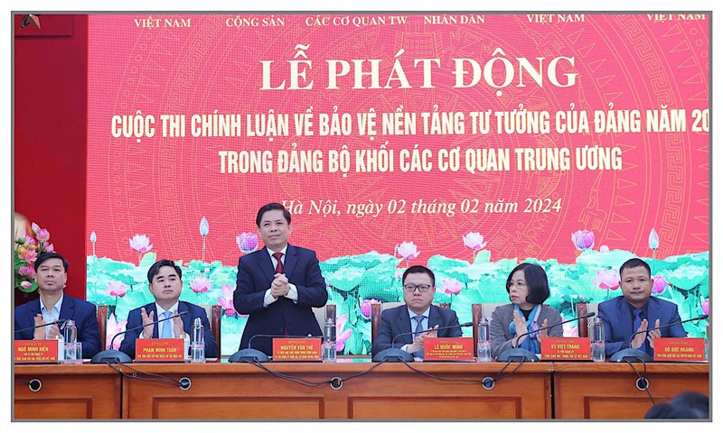 Khởi động Cuộc thi chính luận về bảo vệ nền tảng tư tưởng của Đảng trong Đảng bộ MTTQ, các đoàn thể Trung ương