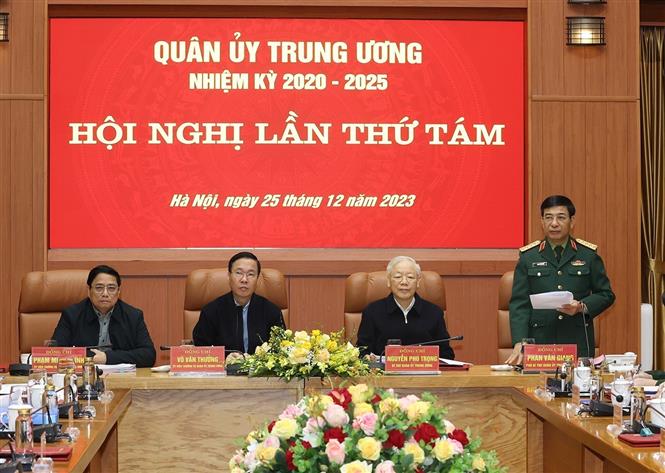 Tổng Bí thư Nguyễn Phú Trọng dự Hội nghị Quân ủy Trung ương