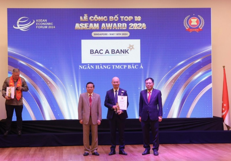 Bac A bank được vinh danh tốp 10 doanh nghiệp tiêu biểu ASEAN