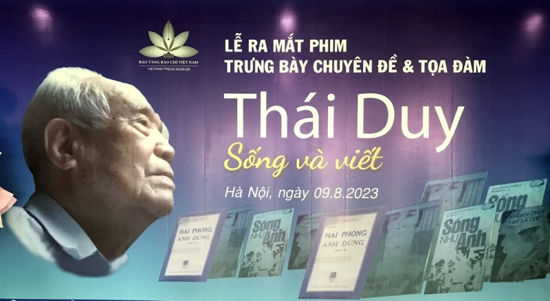 Nhà báo Thái Duy “Sống và Viết”, suốt một đời phấn đấu không mỏi