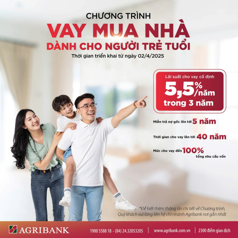 Agribank hiện thực hóa giấc mơ an cư cho người trẻ