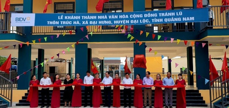 BIDV khánh thành Nhà văn hoá cộng đồng tránh lũ tại Quảng Nam