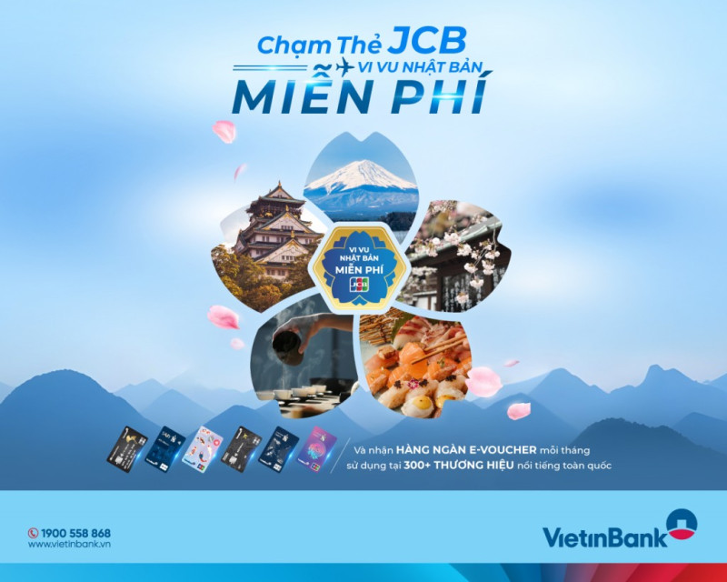 “Chạm thẻ JCB, vi vu Nhật Bản miễn phí” cùng VietinBank