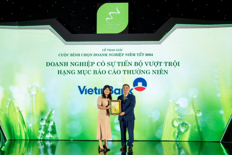 VietinBank giành cú đúp giải thưởng về Báo cáo thường niên