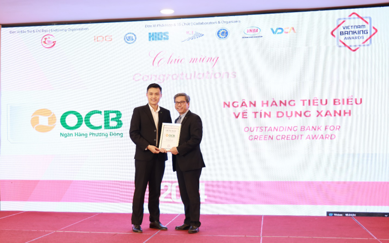 OCB nhận cú đúp giải thưởng ngân hàng Việt Nam tiêu biểu
