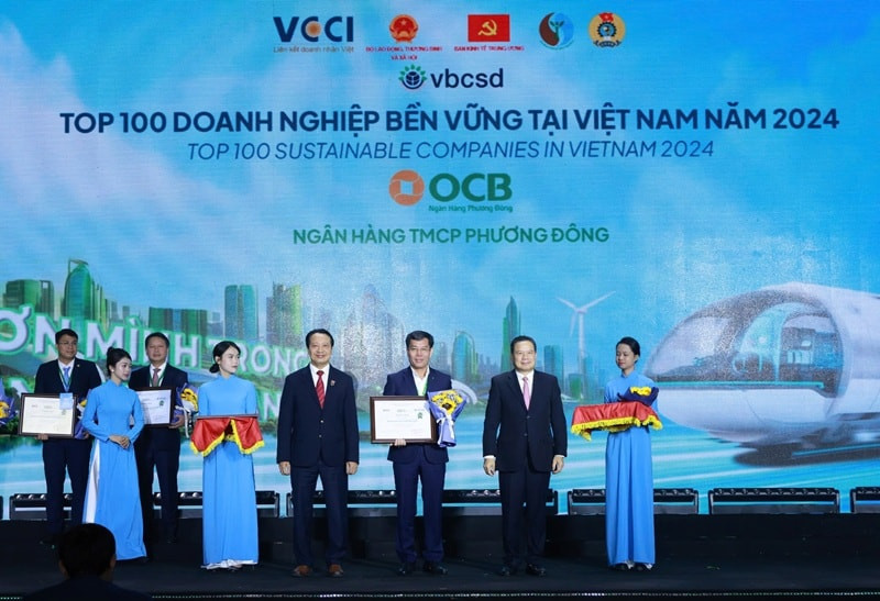 OCB thuộc nhóm các doanh nghiệp bền vững năm 2024