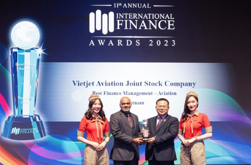 Vietjet Air được vinh danh dẫn đầu về quản trị tài chính và hàng không