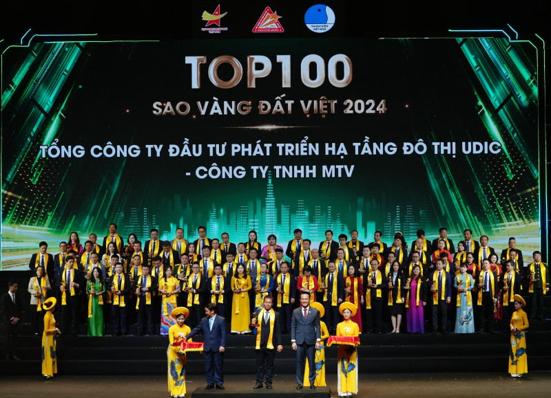 UDIC đạt danh hiệu tốp 20 Giải thưởng Sao vàng đất Việt năm 2024