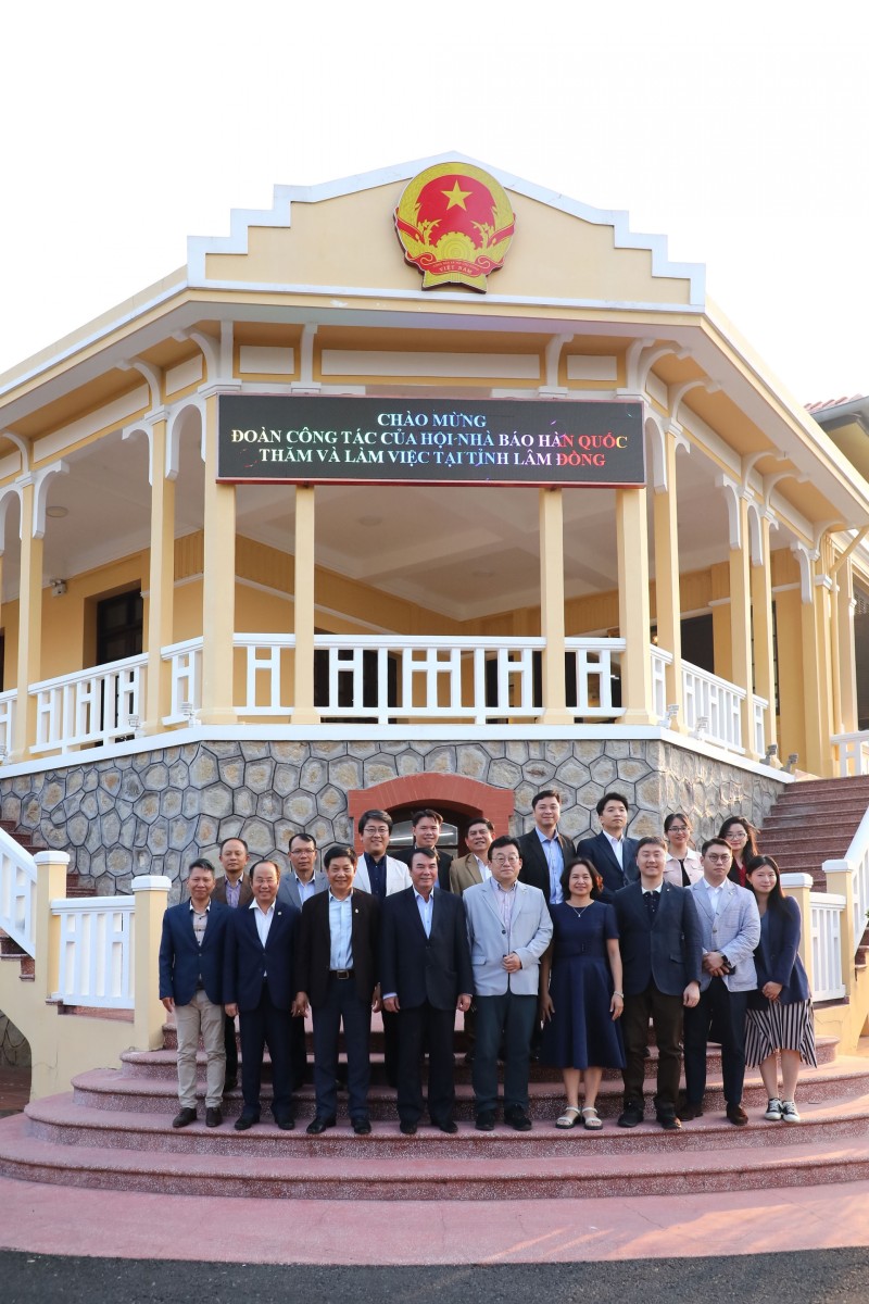 Đoàn công tác của Hội Nhà báo Hàn Quốc thăm và làm việc với tỉnh Lâm Đồng
