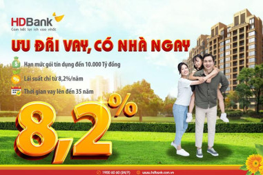 Đến HDBank nhận “Ưu đãi vay, có nhà ngay”