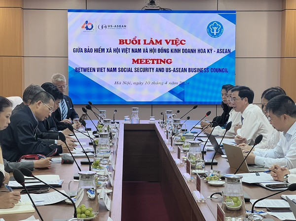 BHXH Việt Nam và Hội đồng Kinh doanh Hoa Kỳ - ASEAN triển khai cụ thể hóa các hoạt động hợp tác